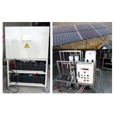 逆浸透膜浄水装置・太陽光発電自動充放電装置